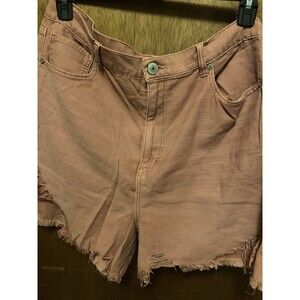 NWT American Eagle Outfitters Highest Rise Mauve Denim Mom Shorts, Size 18